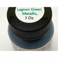 Tru-Color Paint 1 oz Acrylic Paint, Metallic Lagoon Green TCP669